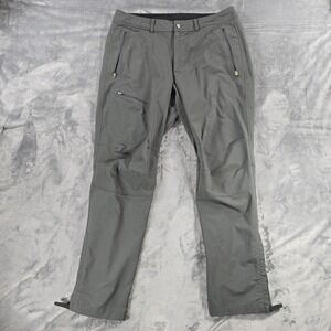 REI Pants Mens 38x32 Gray Nylon Hiking Outdoor Zip Pocket Ankle Camping